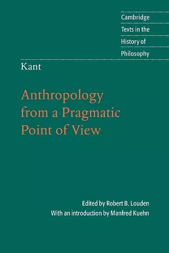 Kant: Anthropology from a Pragmatic Point of View cover