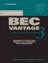 Cambridge BEC Vantage 3 Student's Book with Answers cover