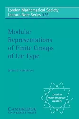 Modular Representations of Finite Groups of Lie Type cover