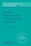 Modular Representations of Finite Groups of Lie Type cover