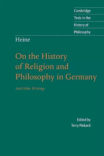 Heine: 'On the History of Religion and Philosophy in Germany' cover