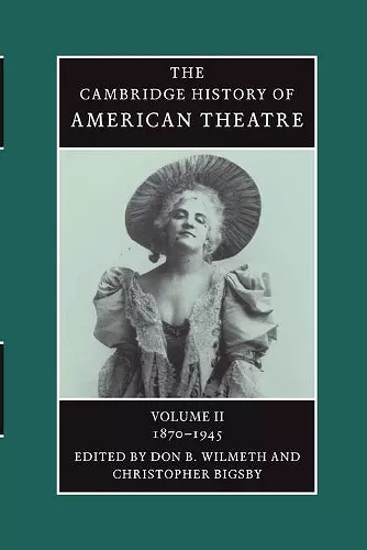 The Cambridge History of American Theatre cover