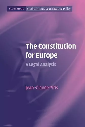 The Constitution for Europe cover