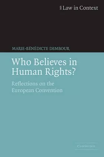 Who Believes in Human Rights? cover