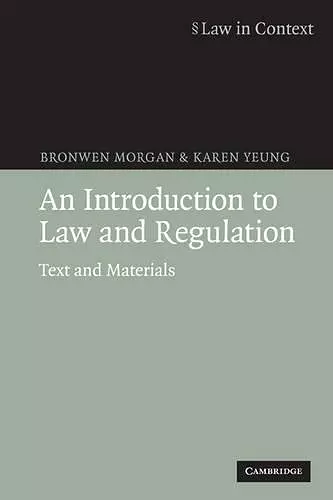 An Introduction to Law and Regulation cover