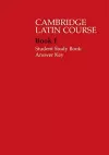 Cambridge Latin Course 1 Student Study Book Answer Key cover