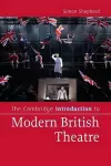 The Cambridge Introduction to Modern British Theatre cover