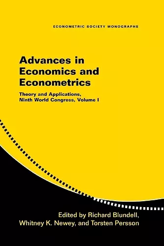 Advances in Economics and Econometrics cover