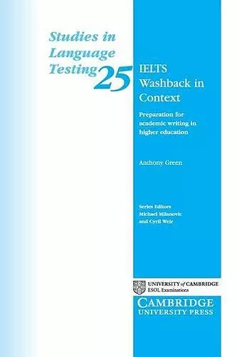 IELTS Washback in Context cover