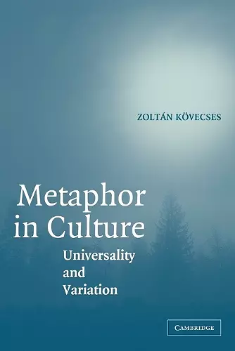 Metaphor in Culture cover