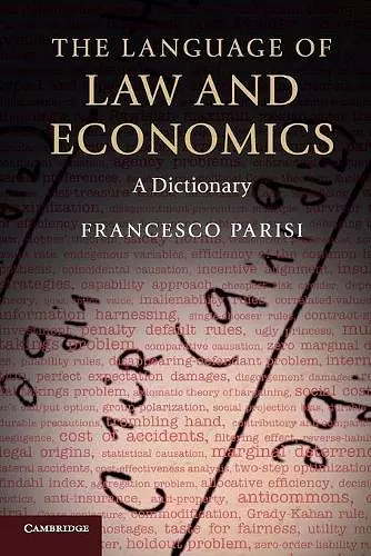 The Language of Law and Economics cover