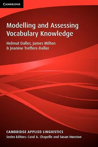 Modelling and Assessing Vocabulary Knowledge cover