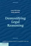 Demystifying Legal Reasoning cover