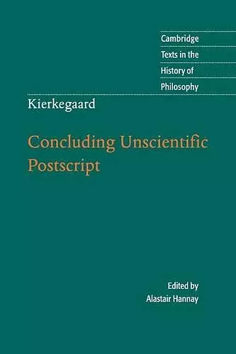 Kierkegaard: Concluding Unscientific Postscript cover