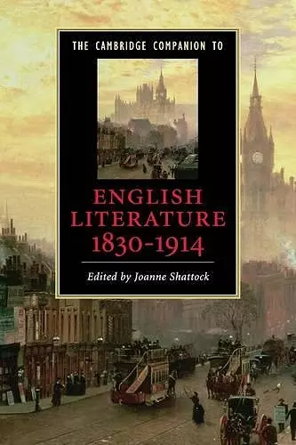 The Cambridge Companion to English Literature, 1830–1914 cover