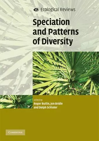 Speciation and Patterns of Diversity cover