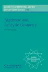 Algebraic and Analytic Geometry cover