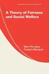 A Theory of Fairness and Social Welfare cover