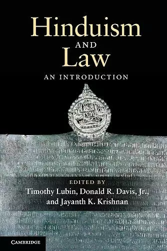 Hinduism and Law cover