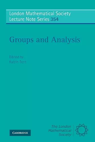 Groups and Analysis cover