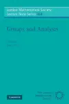 Groups and Analysis cover