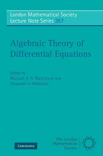 Algebraic Theory of Differential Equations cover