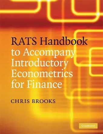 RATS Handbook to Accompany Introductory Econometrics for Finance cover