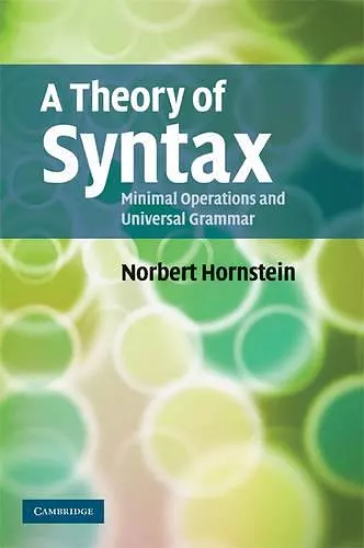 A Theory of Syntax cover