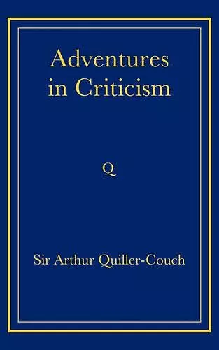 Adventures in Criticism cover