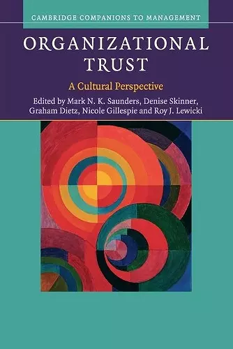 Organizational Trust cover