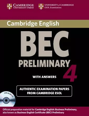 Cambridge BEC 4 Preliminary Self-study Pack (Student's Book with answers and Audio CD) cover