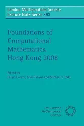 Foundations of Computational Mathematics, Hong Kong 2008 cover