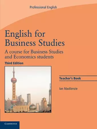 English for Business Studies Teacher's Book cover