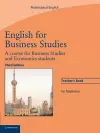English for Business Studies Teacher's Book cover