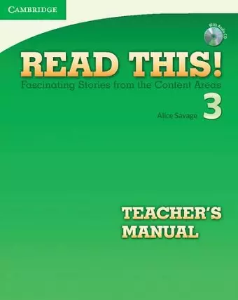 Read This! Level 3 Teacher's Manual with Audio CD cover