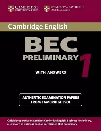 Cambridge BEC Preliminary 1 cover