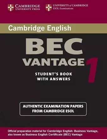 Cambridge BEC Vantage 1 cover