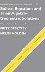 Soliton Equations and their Algebro-Geometric Solutions: Volume 1, (1+1)-Dimensional Continuous Models cover