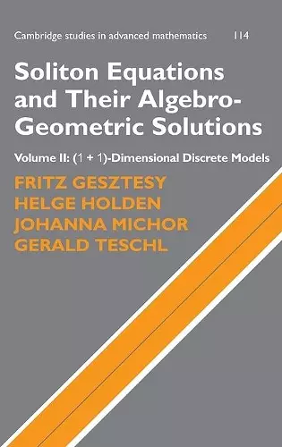 Soliton Equations and Their Algebro-Geometric Solutions: Volume 2, (1+1)-Dimensional Discrete Models cover