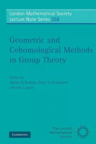 Geometric and Cohomological Methods in Group Theory cover