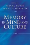 Memory in Mind and Culture cover