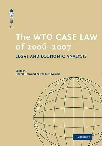 The WTO Case Law of 2006–7 cover