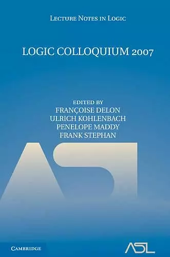 Logic Colloquium 2007 cover