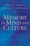 Memory in Mind and Culture cover