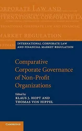 Comparative Corporate Governance of Non-Profit Organizations cover