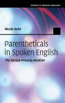 Parentheticals in Spoken English cover