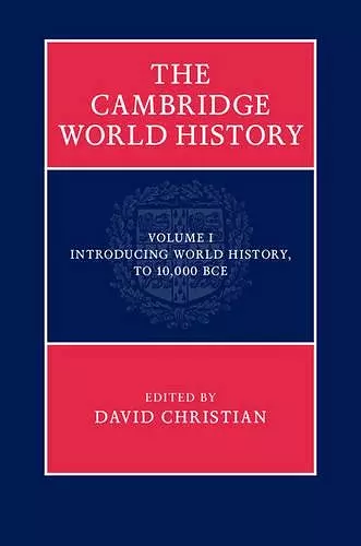 The Cambridge World History cover