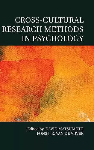 Cross-Cultural Research Methods in Psychology cover