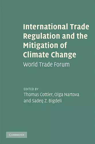 International Trade Regulation and the Mitigation of Climate Change cover