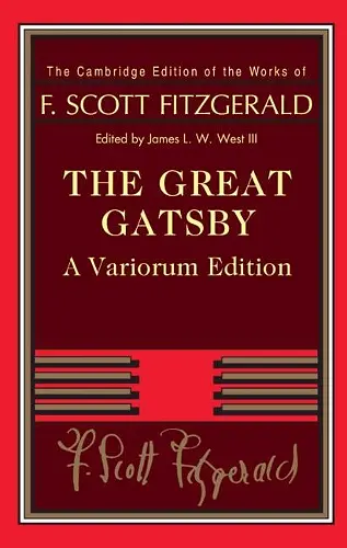 The Great Gatsby – Variorum Edition cover